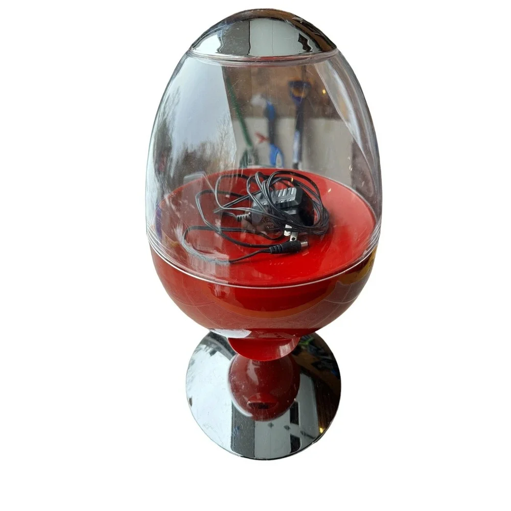 Brookstone CandyMan Motion Activated Candy Nut Dispenser Red Light Up Touch Free